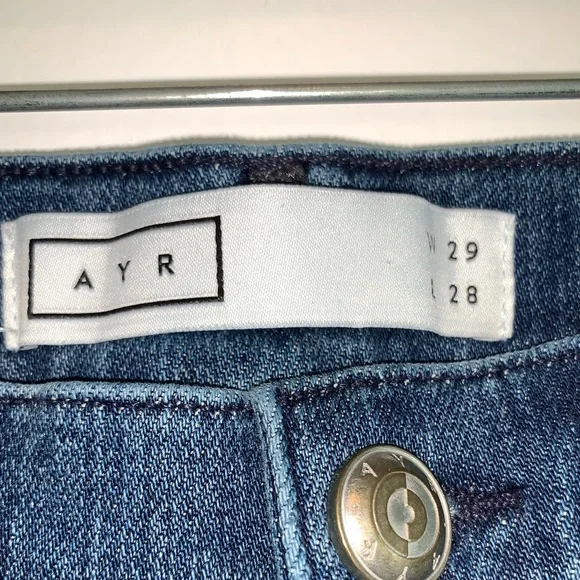 AYR The Riser Jean Waist 28 Length 29